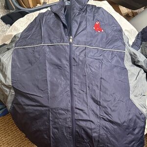Men's Navy Reebok Red Sox Windbreaker Jacket